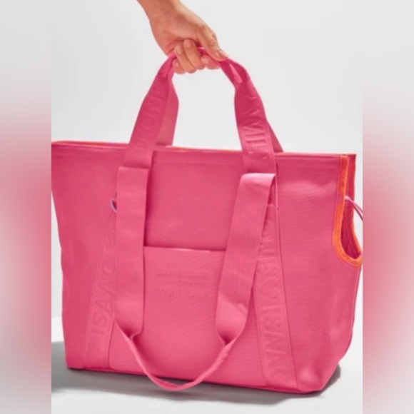 **SOLD OUT** NWT Isaac Mizrahi 💗🧡💗 Wild One Everyday Pet Carrier Dog Tote - Picture 4 of 9
